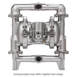 Exp Series 1 Fda Diaphagm Pump 54 Gpm White Poly Center Sanitary Tri-Clamp Flange Ports 316L Ss Caps