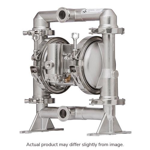 Exp Series 1 Fda Diaphagm Pump 54 Gpm 316 Ss Center Sanitary Tri-Clamp Flange Ports 316L Caps &