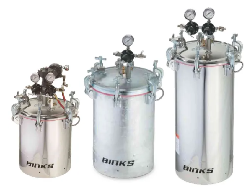 Binks Pressure Feed ASME Tanks, Galvanized - Total Finishing Supplies