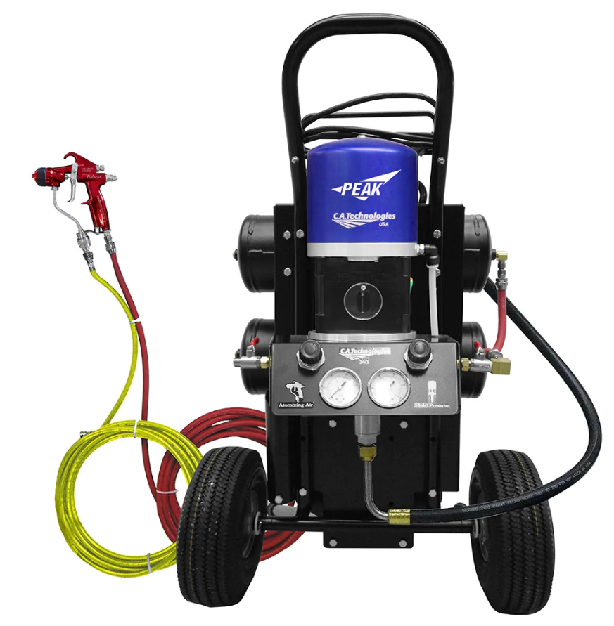 C.A. Technologies Waterbourne Air-Assist-Airless (AAA) 14:1 Bobcat Peak Pump Cart with Compressor - Total Finishing Supplies