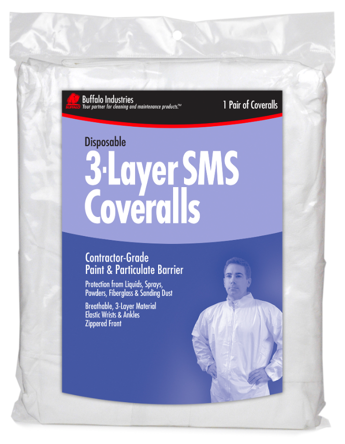 Buffalo Industries SMS 3-Layer Coveralls - Total Finishing Supplies