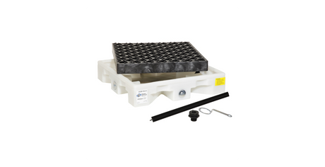 Poly Drip Deck Holds (1) 55 Gal. Drums 26W X 26 D 5.75 H 11 Sump Capacity Spill Pallets