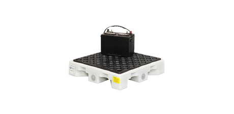 Poly Drip Deck Holds (1) 55 Gal. Drums 26W X 26 D 5.75 H 11 Sump Capacity Spill Pallets