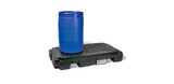 Heavy-Duty 2-Drum Polyspill Pallet Holds (2) 55 Gal. Drums 40 X 66 8.75 Sump Capacity Spill Pallets