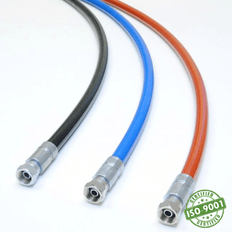 1/4” Airless Hose – Black (9750 psi) - 50' - Fittings: 1/4" Females - Total Finishing Supplies