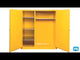 110 Gallon Vertical Drum Cabinet Manual Close 59" Width x 34" Depth x 65" Height
