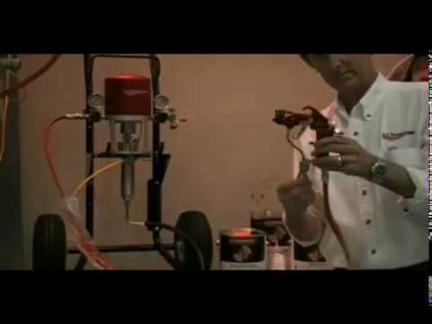 C.A. Technologies Air-Assist-Airless (AAA) 14:1 Bobcat Peak Pump - Wall Model Set-Up (V Packing)