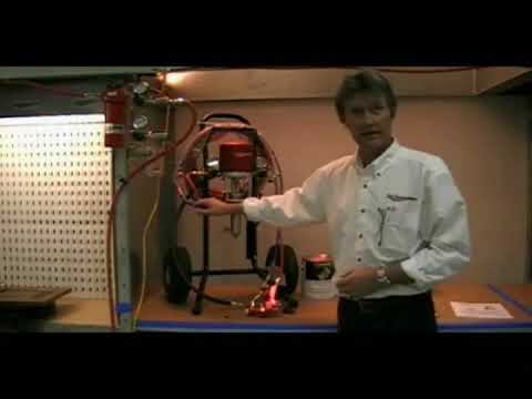 C.A. Technologies Air-Assist-Airless (AAA) 14:1 Bobcat Peak Pump - Wall Model Set-Up (V Packing)