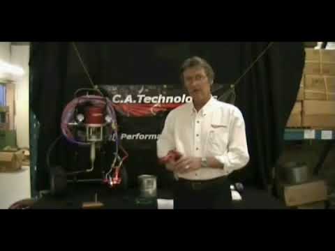 C.A. Technologies Air-Assist-Airless (AAA) 14:1 Bobcat Peak Pump - Wall Model Set-Up (V Packing)