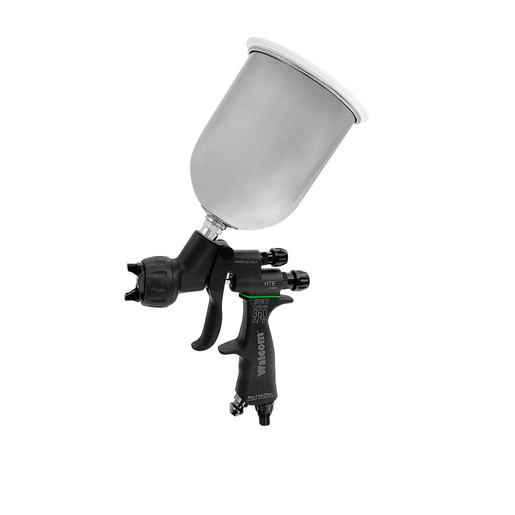 Walcom Genesi Carbonio 360 EVO HVLP Gravity Spray Gun - Total Finishing Supplies