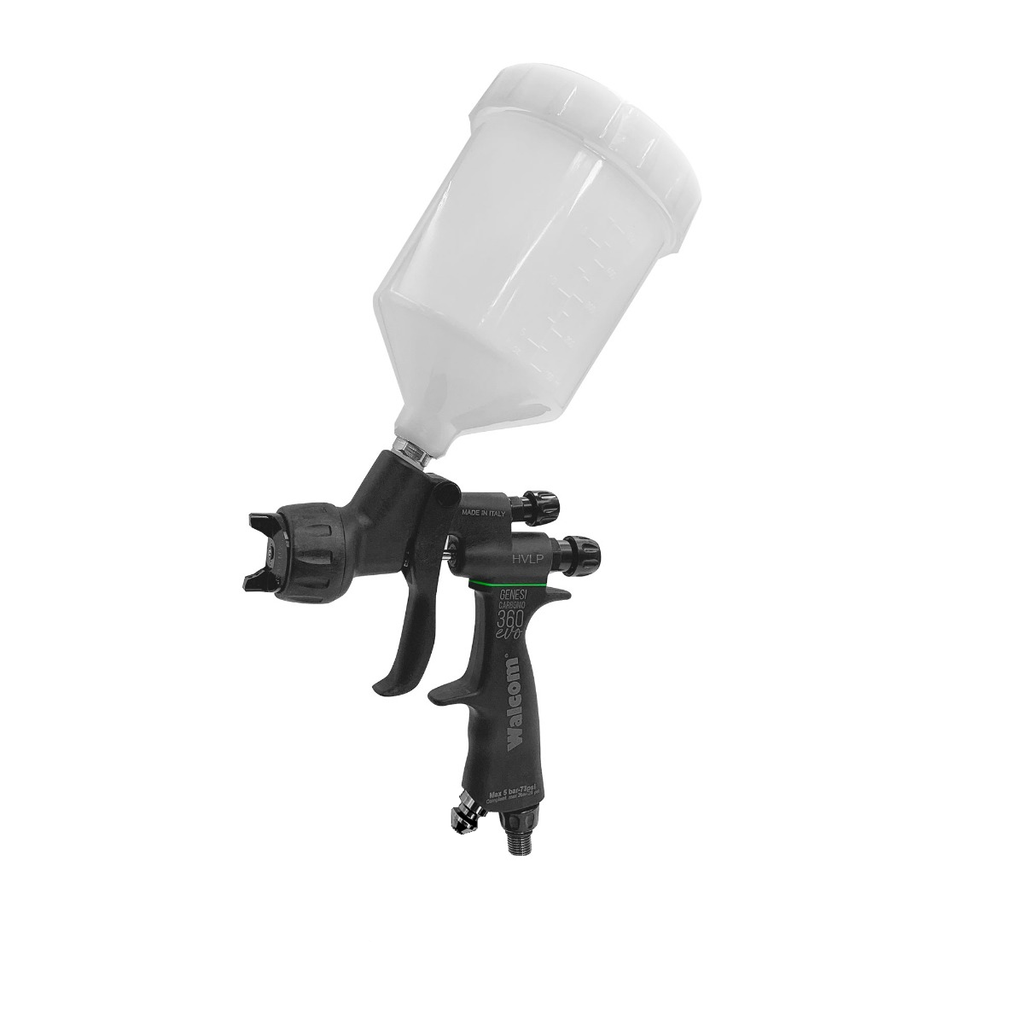 Walcom Genesi Carbonio 360 EVO HVLP Gravity Spray Gun - Total Finishing Supplies