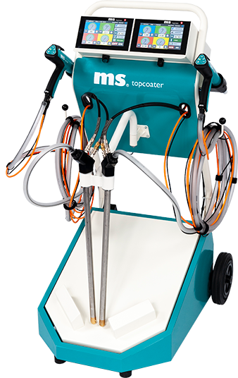 MS Elite Cart Powder Spray System - Dual Applicator - Total Finishing Supplies