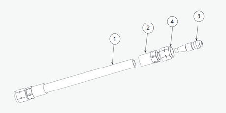Ransburg #2 Process Gun Fluid Hose - Total Finishing Supplies
