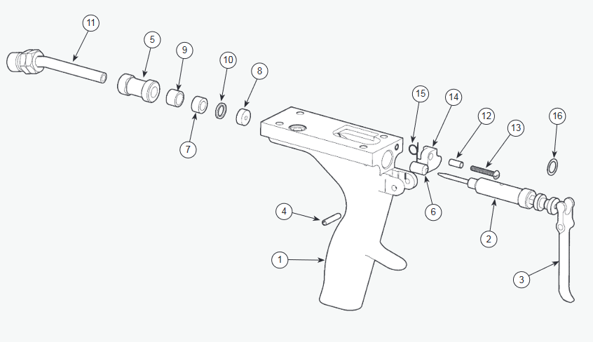 Ransburg No. 2 Process Gun - Total Finishing Supplies