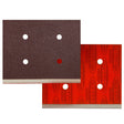 Oversized 3 X 4 Surfprep Foam Pads 1/2 Thick (Premium Red A/o) Box Of 12 Sanders