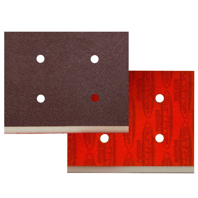 Oversized 3 X 4 Surfprep Foam Pads 1/2 Thick (Premium Red A/o) Box Of 12 Sanders