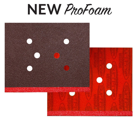 OVERSIZED 3″ X 4″ SurfPrep ProFoam Pads – 1/2″ Thick (Premium Red A/O) Box of 12 - Total Finishing Supplies