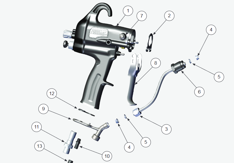 Ransburg RansFlex RFXQ Electrostatic Gun - Total Finishing Supplies