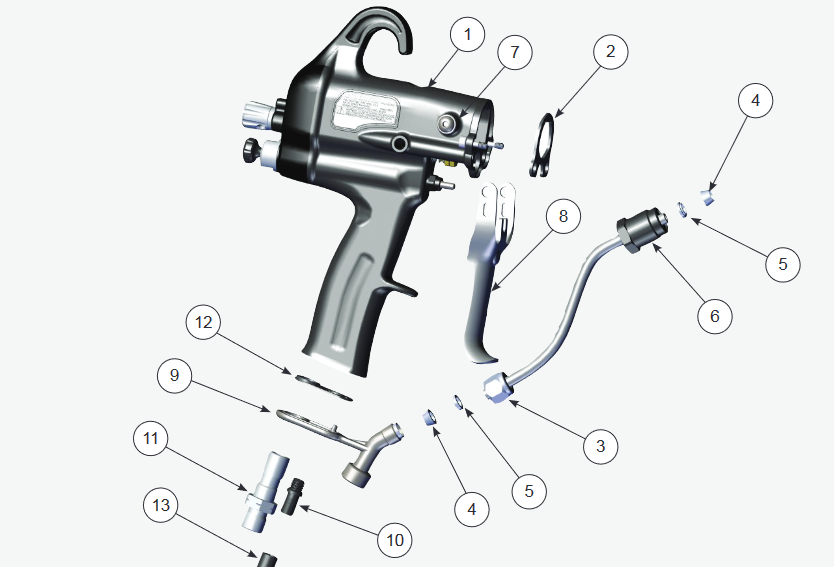 Ransburg RansFlex RXQ Electrostatic Applicator - Total Finishing Supplies