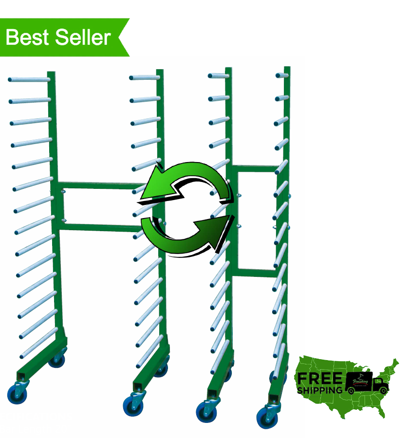 Pro Drying Rack "EAGLE" 14 Shelf (22 Lb) - Total Finishing Supplies