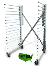 Pro Paint Drying Rack "RAIDER-EX" Expandable 16 Shelf (66 Lb) - Total Finishing Supplies