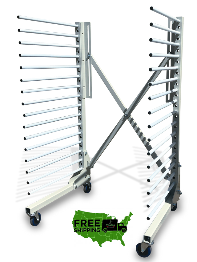 Pro Paint Drying Rack "RAIDER-EX" Expandable 16 Shelf (66 Lb) - Total Finishing Supplies