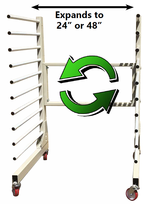 Pro Drying Rack "PATRIOT" 10 Shelf (150 Lb) - Total Finishing Supplies