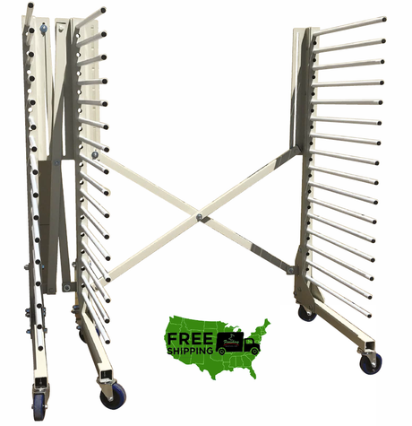 Pro Drying Rack "SAINT" Expandable 16 Shelf (99 Lb) - Total Finishing Supplies