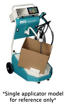 MS Elite Cart Powder Spray System - Dual Applicator - Total Finishing Supplies