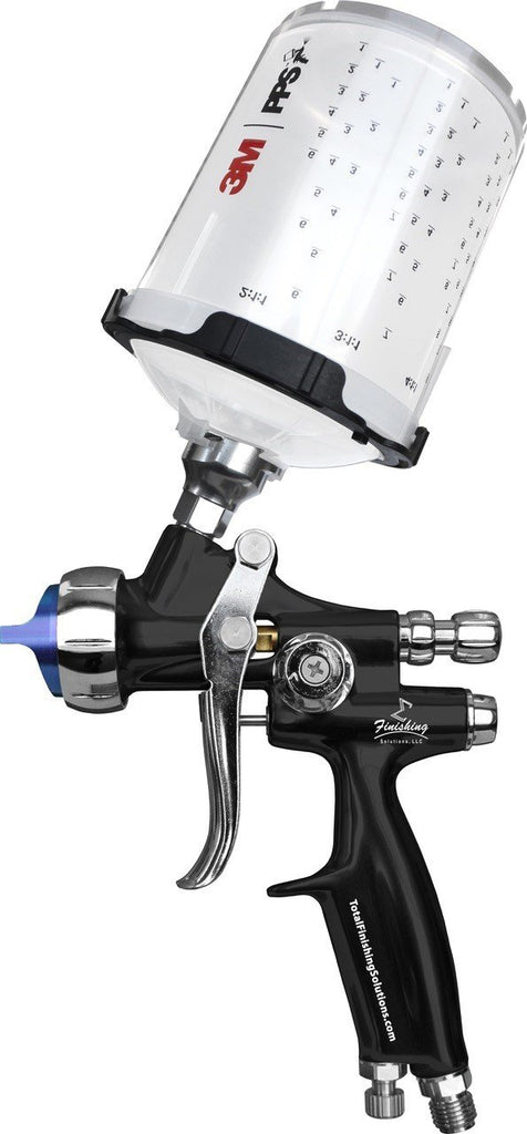 Tfs-X Black Premium Gravity Feed Spray Gun Ep Pack W/ Pps System